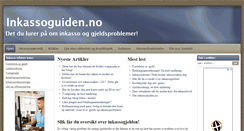 Desktop Screenshot of inkassoguiden.no